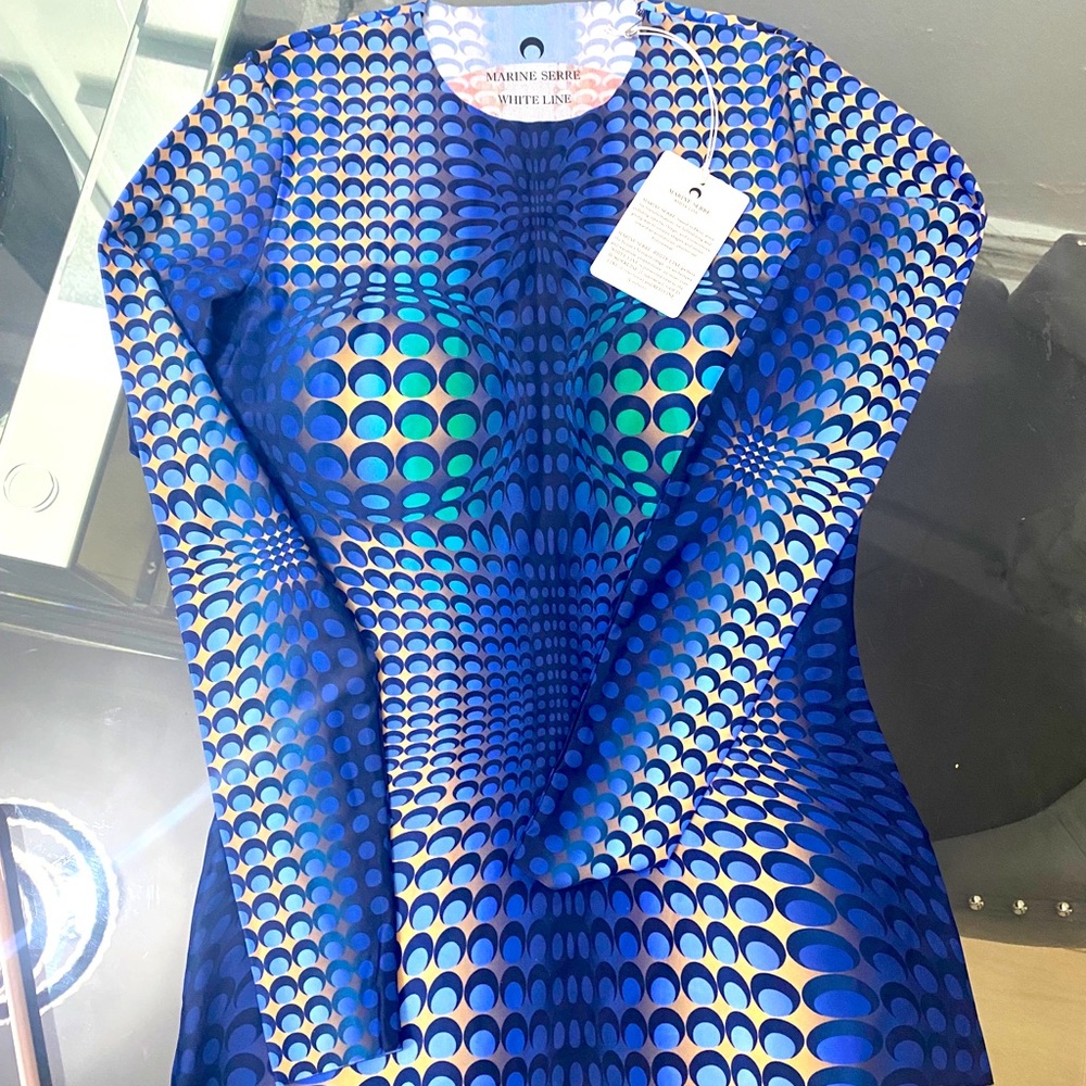 Marine Serre's Moon fish stretch-jersey top  (matching leggings available)